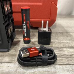 AS-IS Milwaukee 100 ft. REDLITHIUM Lithium-Ion USB Green Rechargeable Cross Line Laser Level Kit