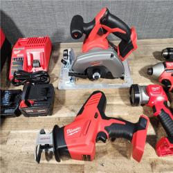 HOUSTON LOCATION - AS-IS (APPEARS LIKE NEW) Milwaukee 18V Lithium-Ion Cordless (5-Tool) Combo Kit