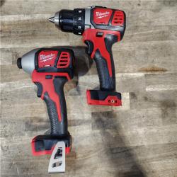 HOUSTON LOCATION - AS-IS Milwaukee 18V Cordless Brushed 2-Tool Drill/Driver and Impact Driver Kit