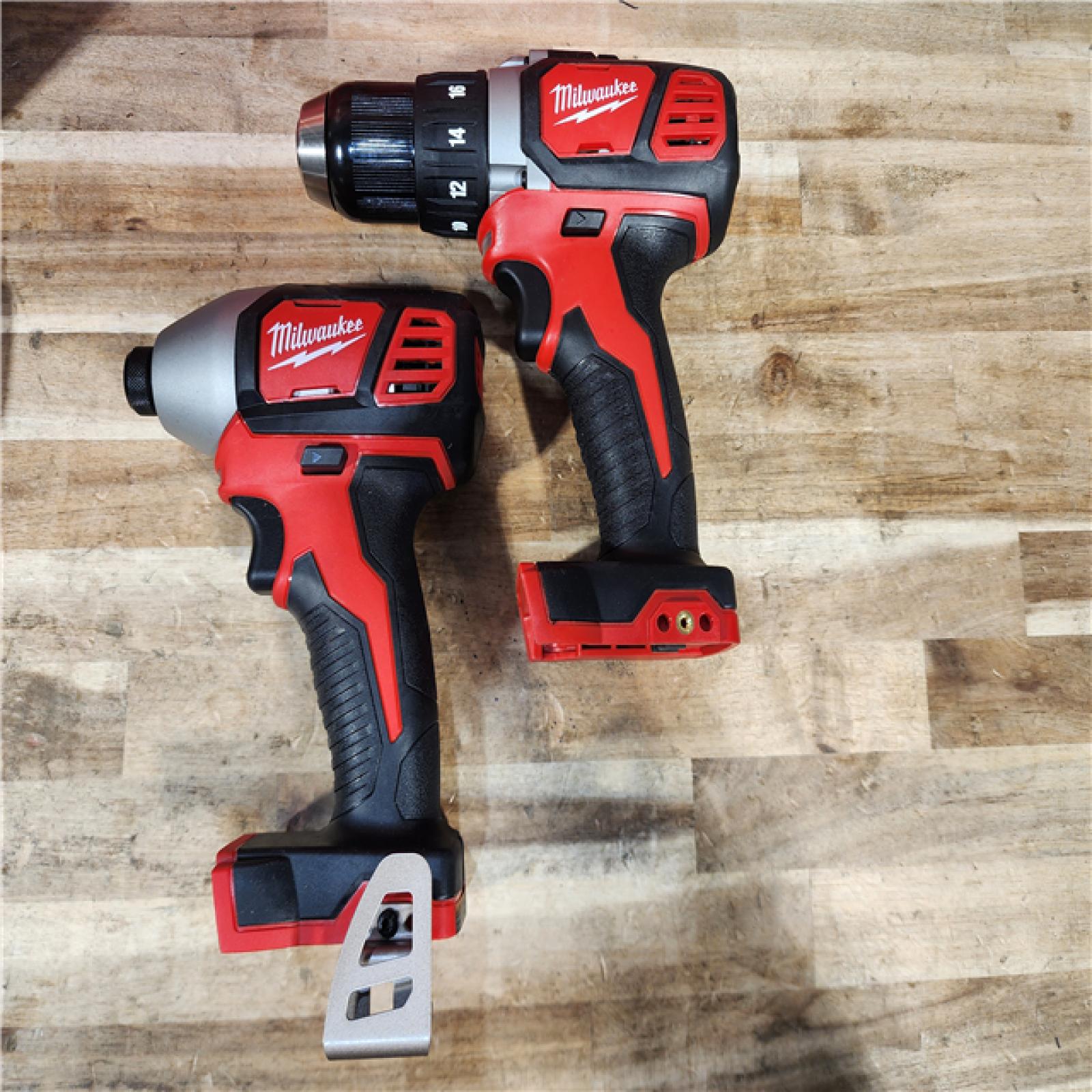HOUSTON LOCATION - AS-IS Milwaukee 18V Lithium-Ion Cordless Drill Driver/Impact Driver Combo Kit