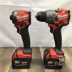 AS-IS Milwaukee FUEL 18V Lithium-Ion Brushless Cordless Hammer Drill and Impact Driver Combo Kit