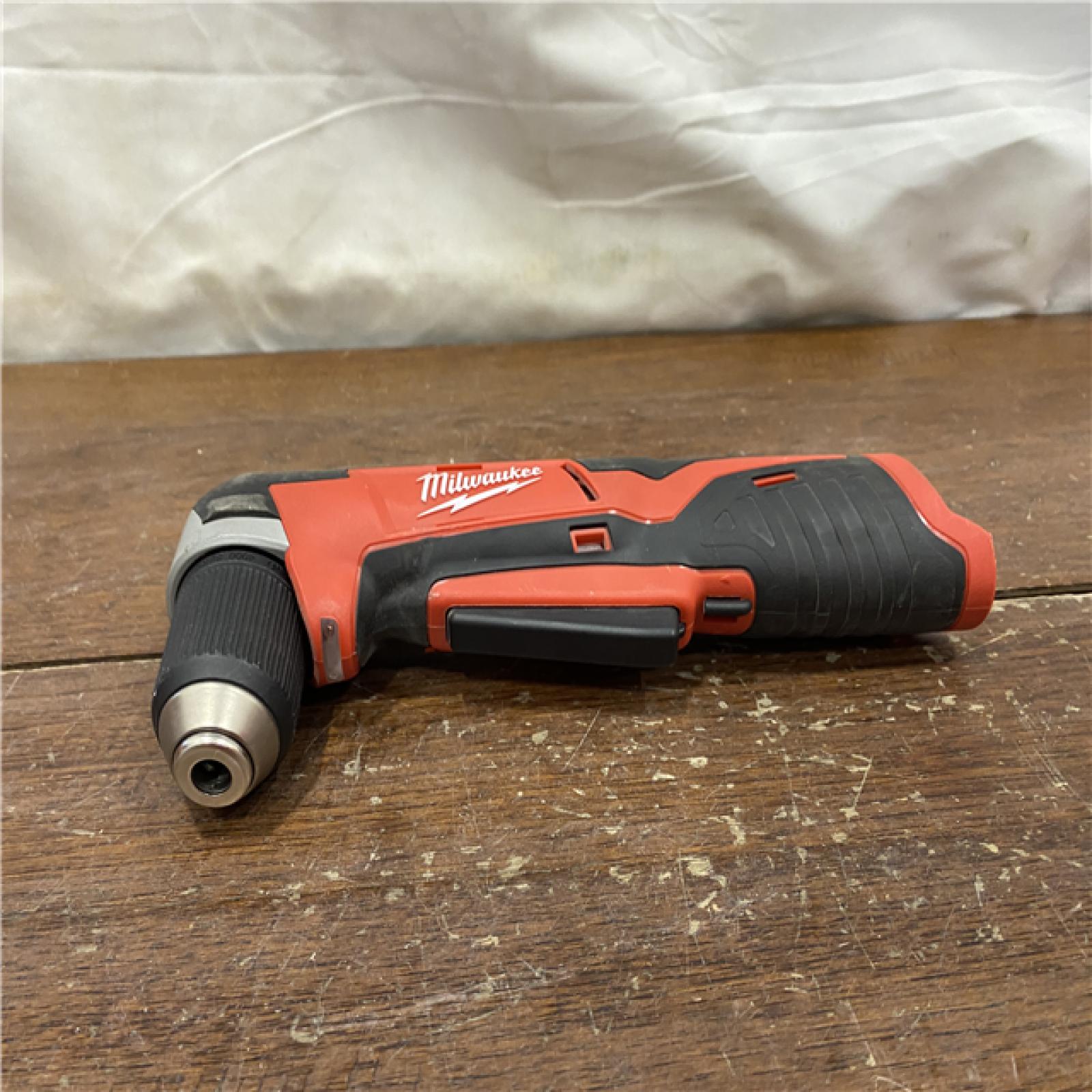 AS-IS Milwaukee M12 12V Lithium-Ion Cordless 3/8 in. Right Angle Drill (Tools-Only) (LOT OF 2)