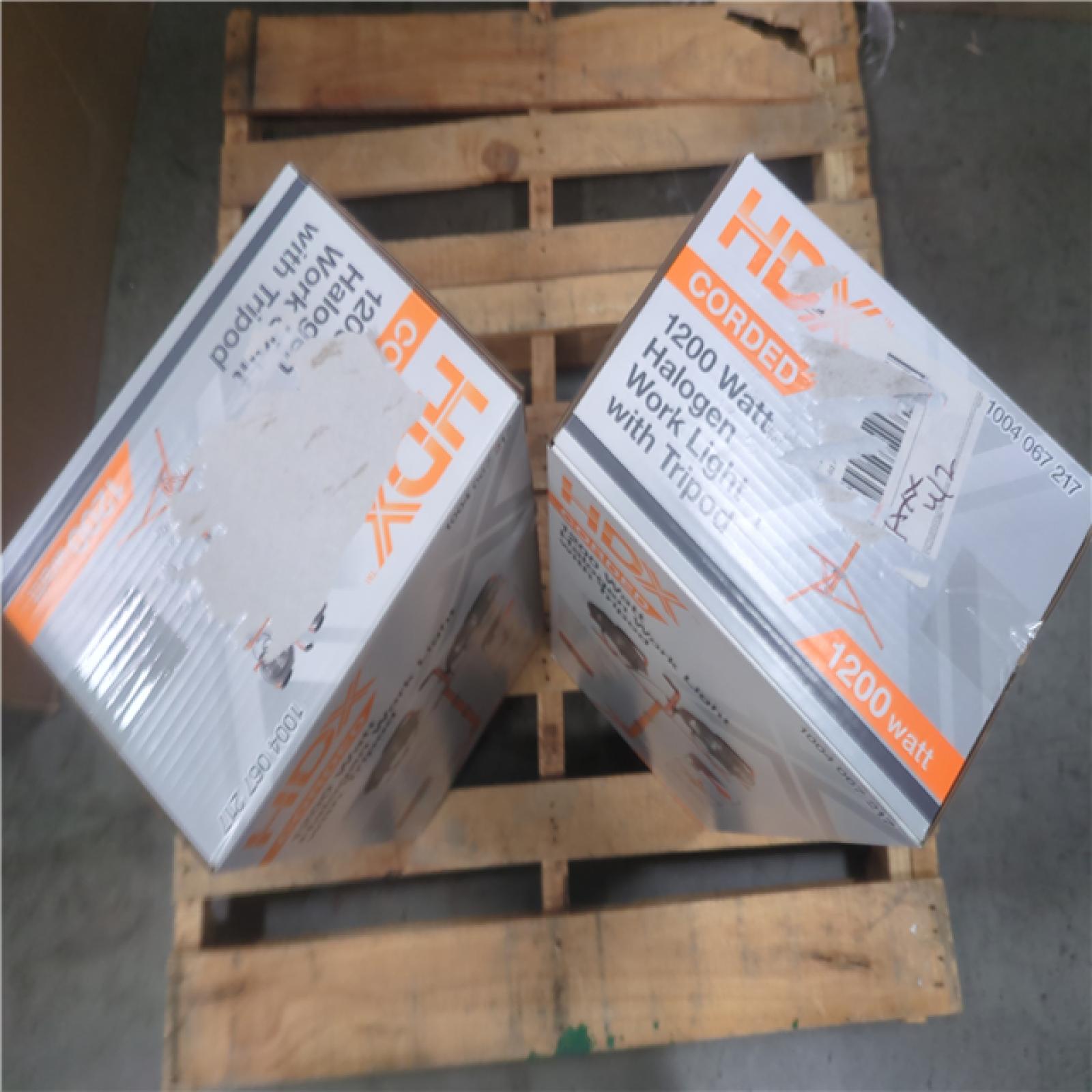CALIFORNIA AS-IS HDX CORDED 1200 W HALOGEN WORK LIGHT
