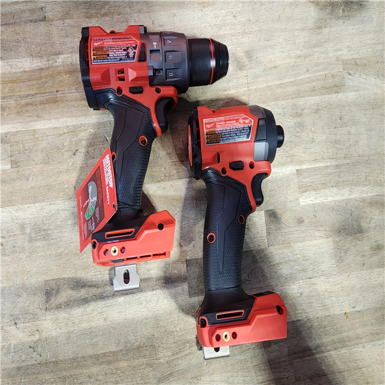 HOUSTON LOCATION - AS-IS MILWAUKEE FUEL 18V Lithium-Ion Brushless Cordless Hammer Drill and Impact Driver Combo Kit