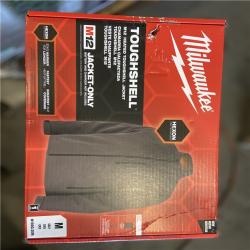 NEW! - Milwaukee Men's Medium M12 12V Lithium-Ion Cordless TOUGHSHELL Gray Heated Jacket