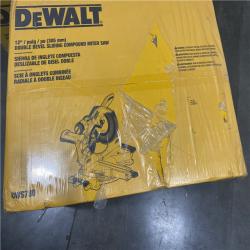 NEW- DEWALT 15 Amp Corded 12 in. Double Bevel Sliding Compound Miter Saw