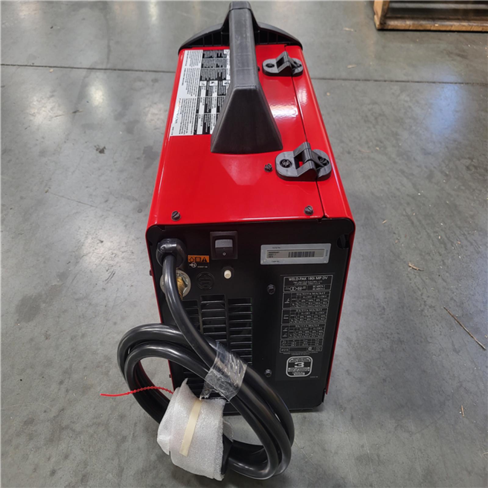 CALIFORNIA NEW LINCOLN ELECTRIC 180 I MP DV WELD PAK
