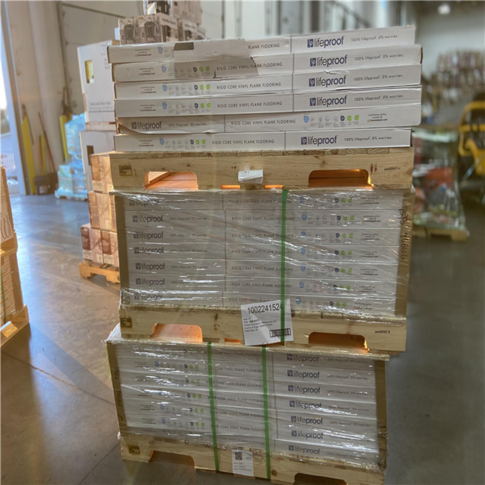 DALLAS LOCATION - Lifeproof Sterling Oak 6 MIL x 8.7 in. W x 48 in. L Click Lock Waterproof Luxury Vinyl Plank Flooring (20.1 sqft/case) - 73 CASES