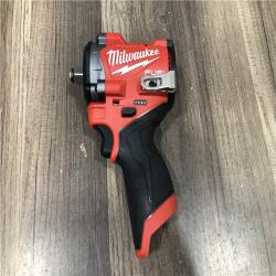 AS-IS Milwaukee FUEL 12V Lithium-Ion Brushless Cordless Stubby 1/2 in. Impact Wrench (Tool-Only)