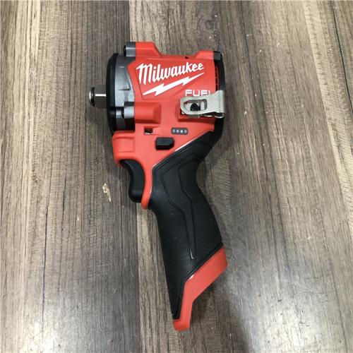 AS-IS Milwaukee FUEL 12V Lithium-Ion Brushless Cordless Stubby 1/2 in. Impact Wrench (Tool-Only)