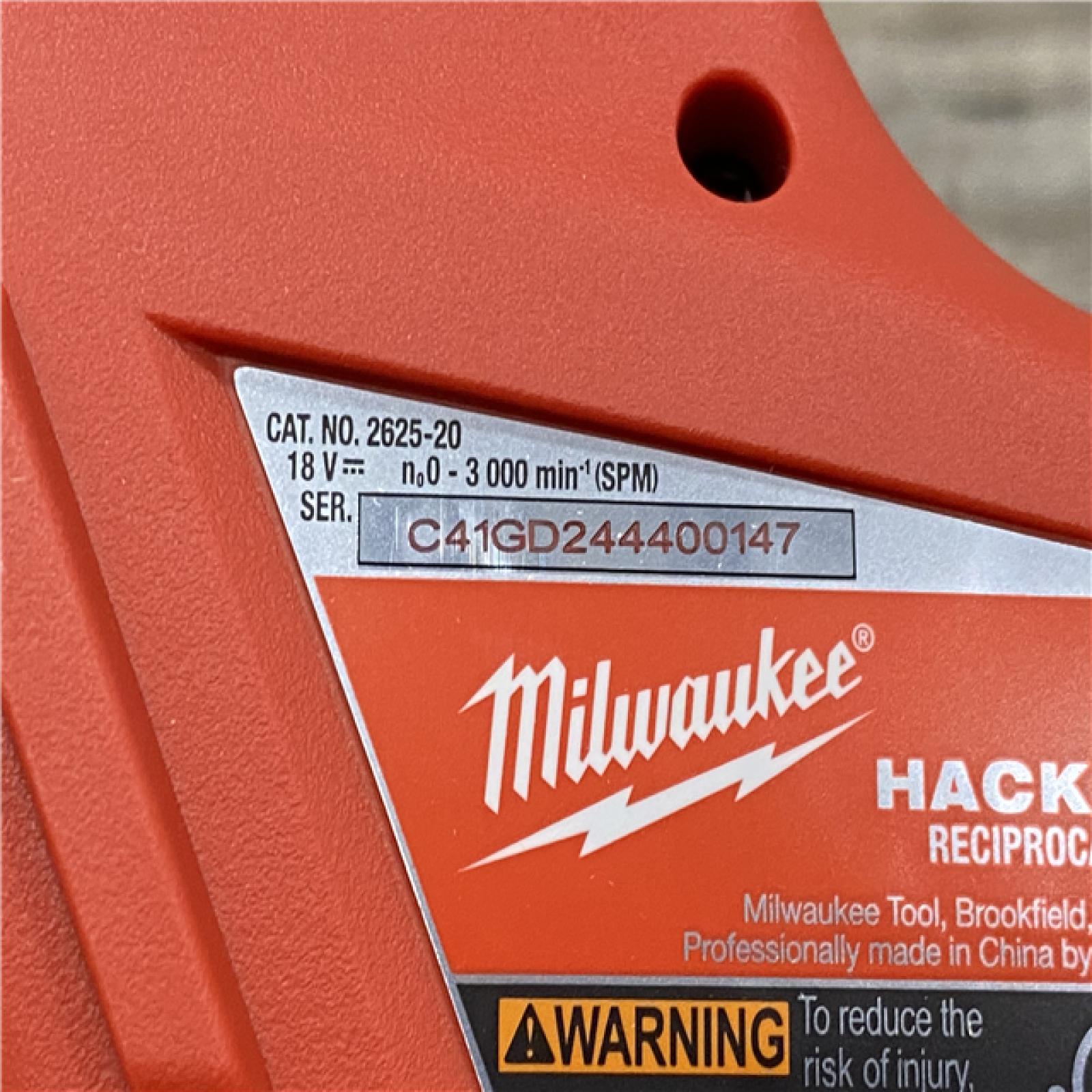 AS-IS Milwaukee 18V Lithium-Ion Cordless HACKZALL Reciprocating Saw (Tool-Only)