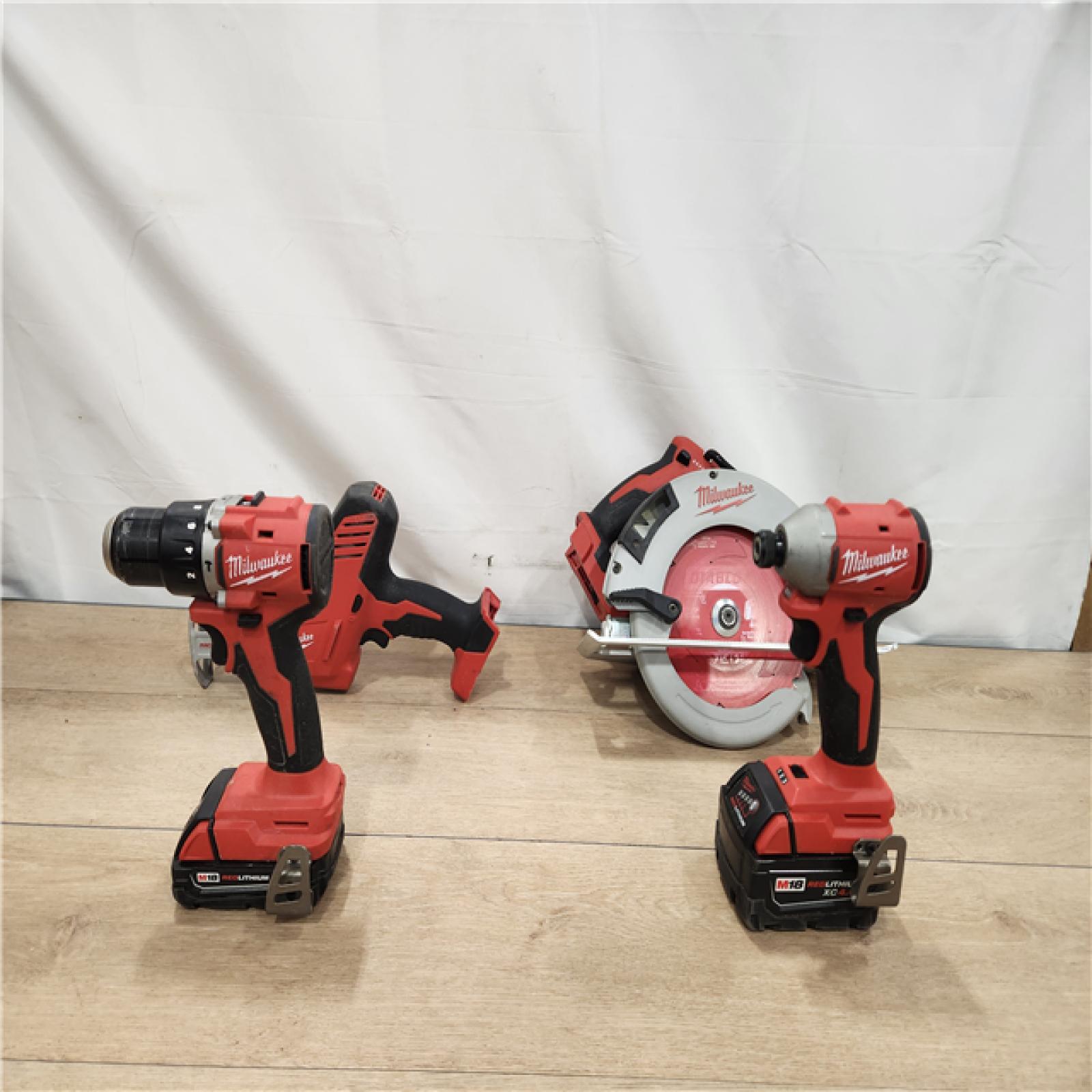 AS-IS- Milwaukee M18 4-Tool Combo Kit