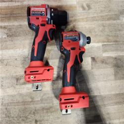 HOUSTON LOCATION - AS-IS Milwaukee 18V Lithium-Ion Brushless Cordless Compact Drill/Impact Combo Kit
