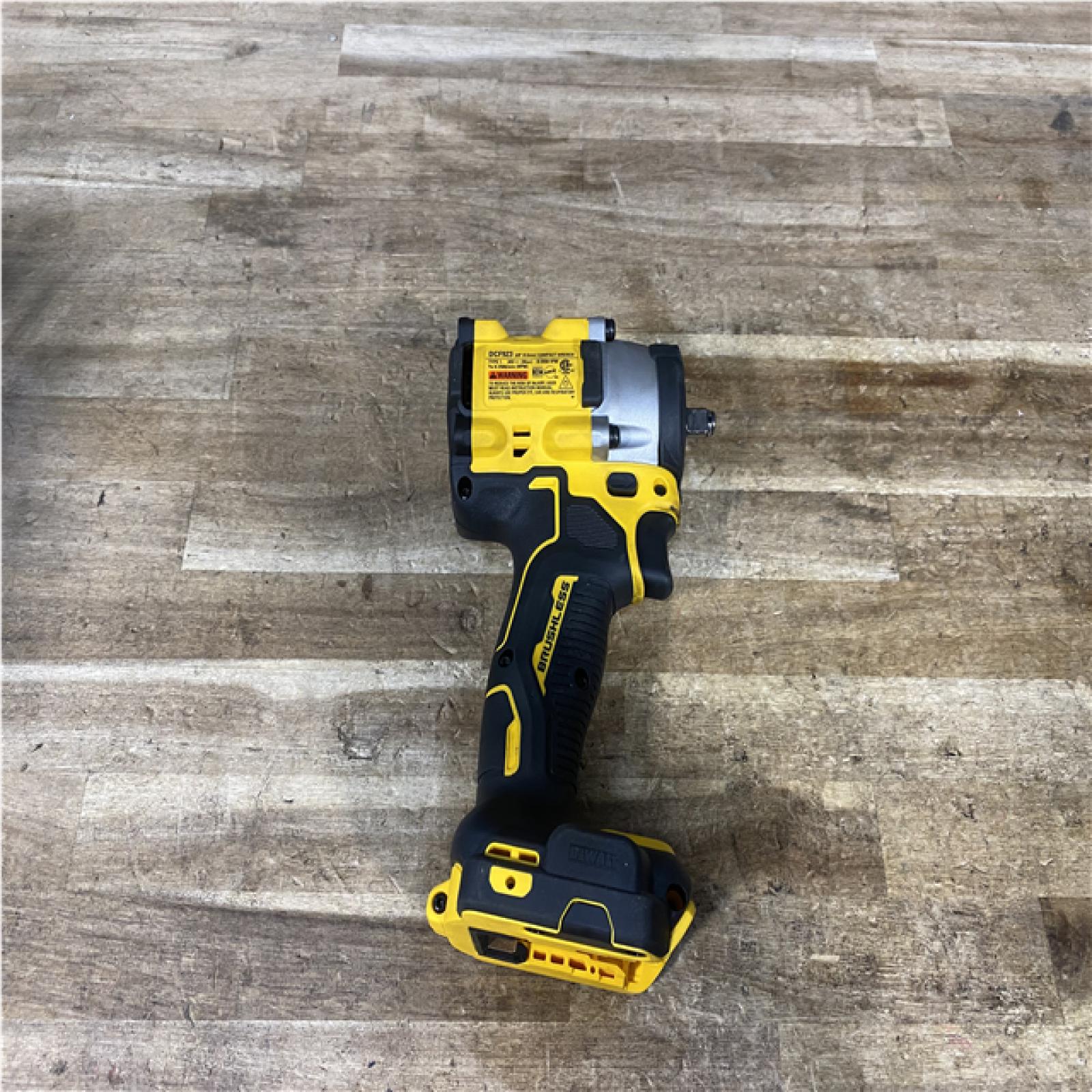 Houston Location AS-IS DEWALT ATOMIC 20V MAX Cordless Brushless 3/8 in.Variable Speed Impact Wrench (Tool Only)