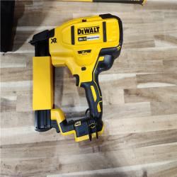 HOUSTON LOCATION - AS-IS (APPEARS LIKE NEW) DeWALT DCN681D1 20V MAX 18ga Cordless Brushless Narrow Crown Stapler Kit w/ BATTERY & CHARGER