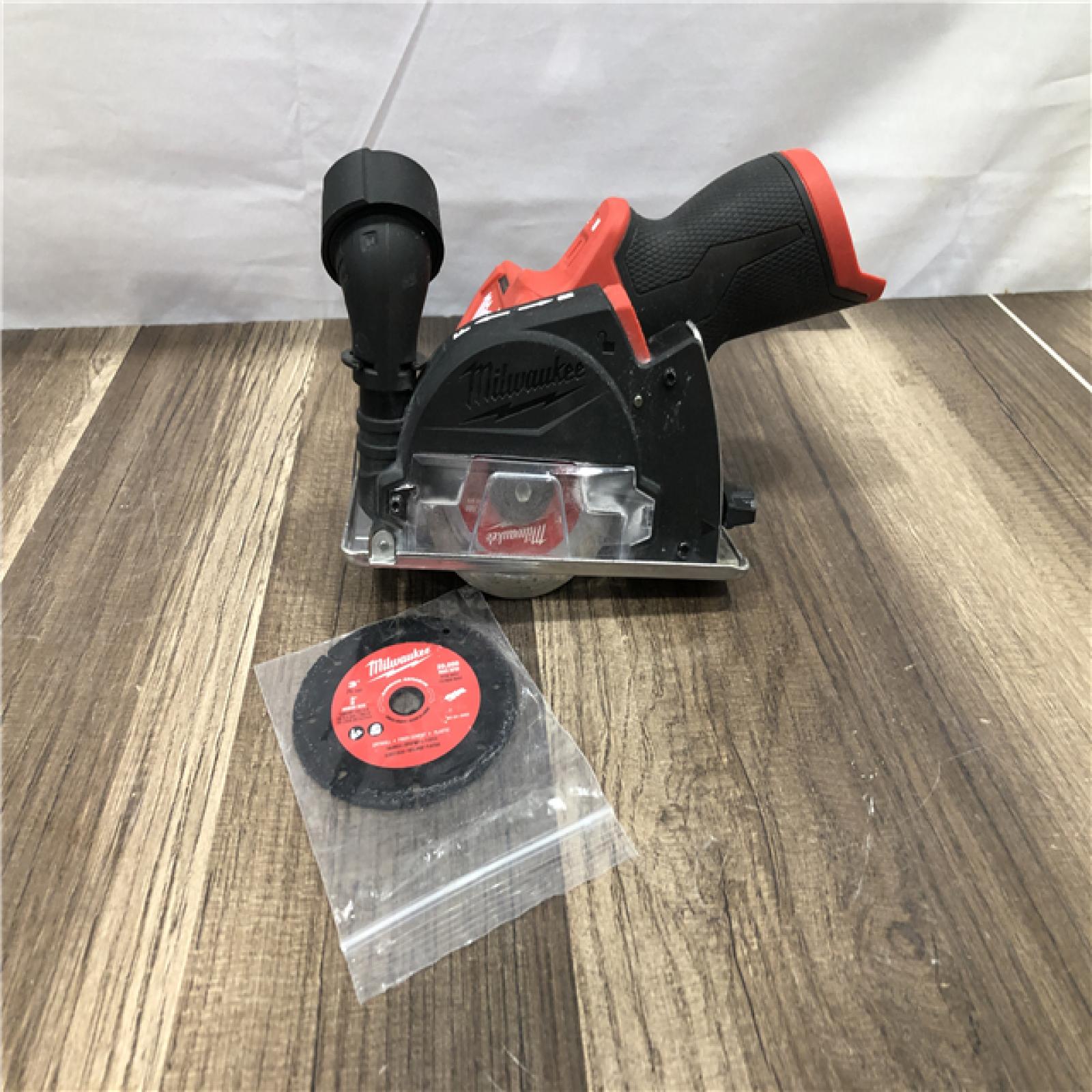 AS-IS Milwaukee  FUEL 12V Lithium-Ion Brushless Cordless 3 in. Cut Off Saw (Tool-Only)