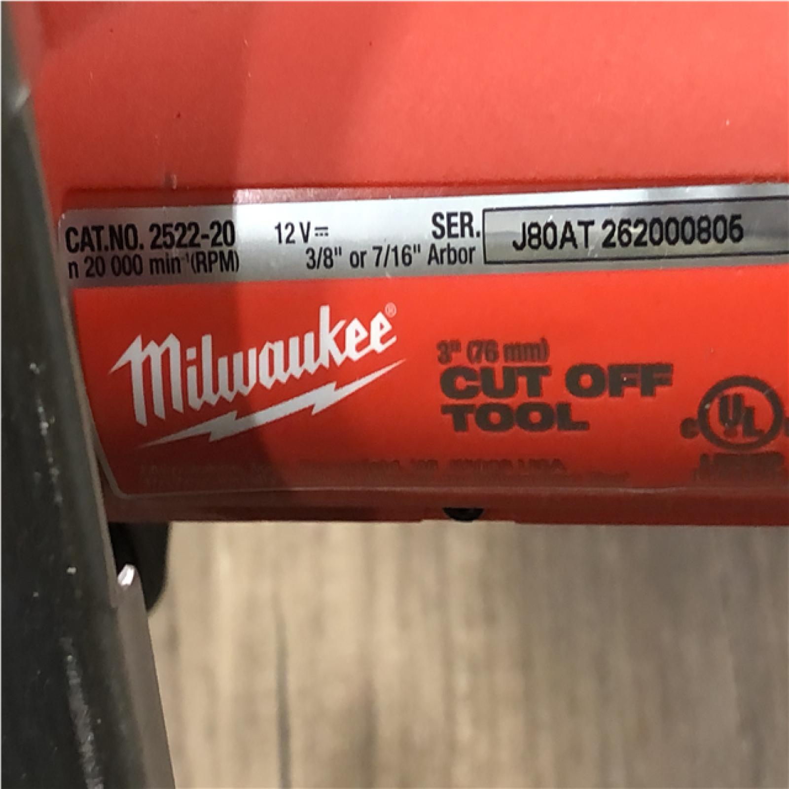AS-IS Milwaukee FUEL 12V Lithium-Ion Brushless Cordless 3 in. Cut Off Saw (Tool-Only)