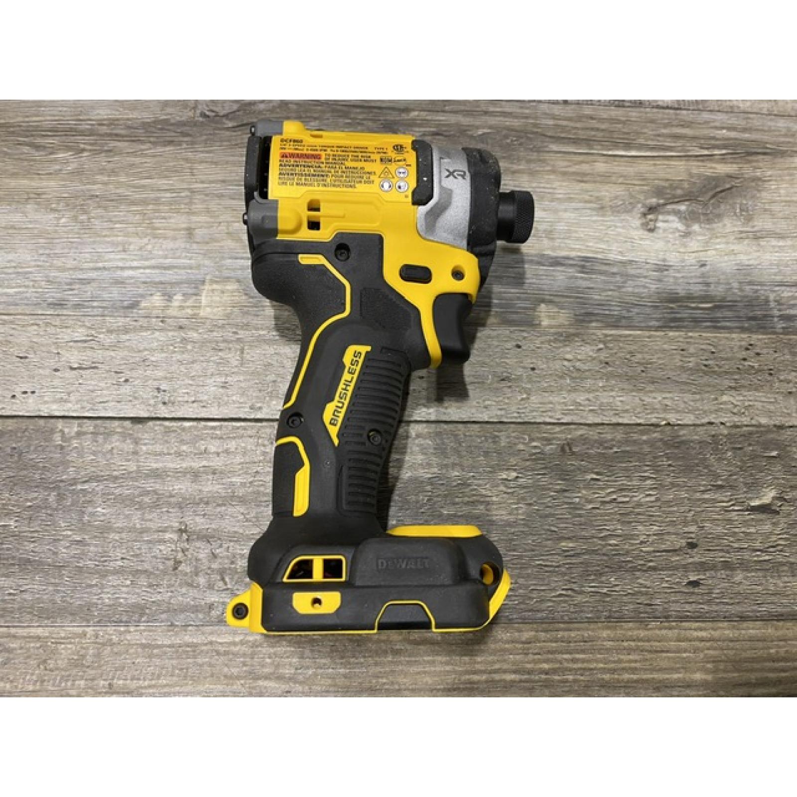 AS-IS DEWALT 20V MAX XR Lithium-Ion Brushless Cordless 3-Speed High Torque 1/4 in. Impact Driver Kit
