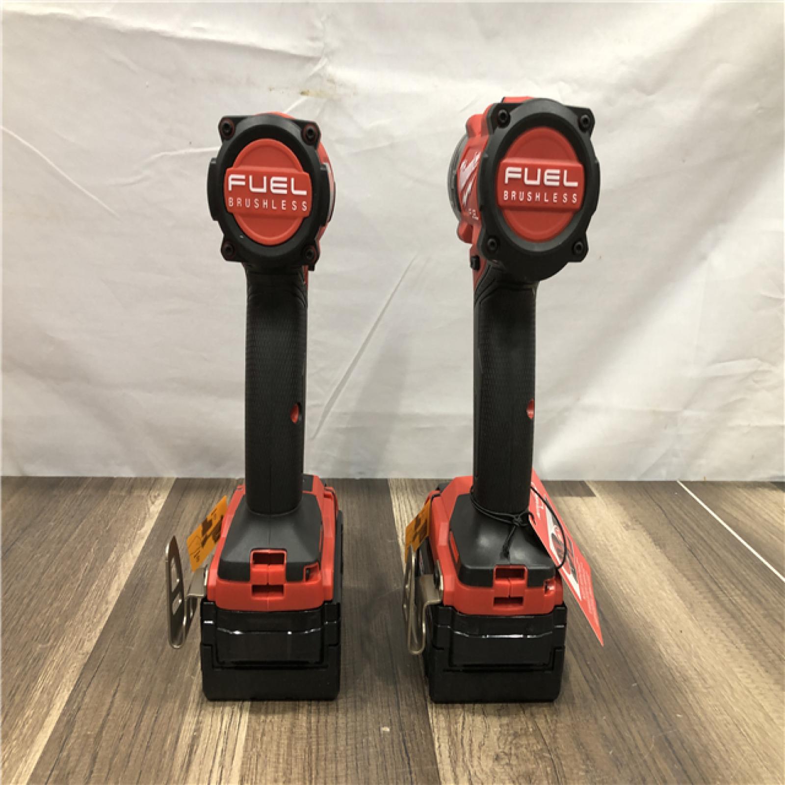 AS-IS Milwaukee FUEL 18V Lithium-Ion Brushless Cordless Hammer Drill and Impact Driver Combo Kit