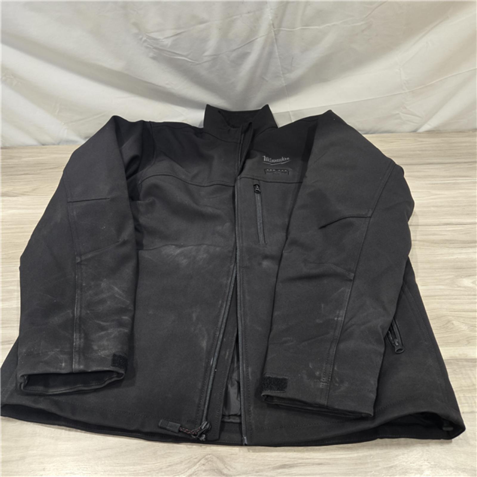 AS-IS Milwaukee Men's Black Large M12 Heated TOUGHSHELL Jacket