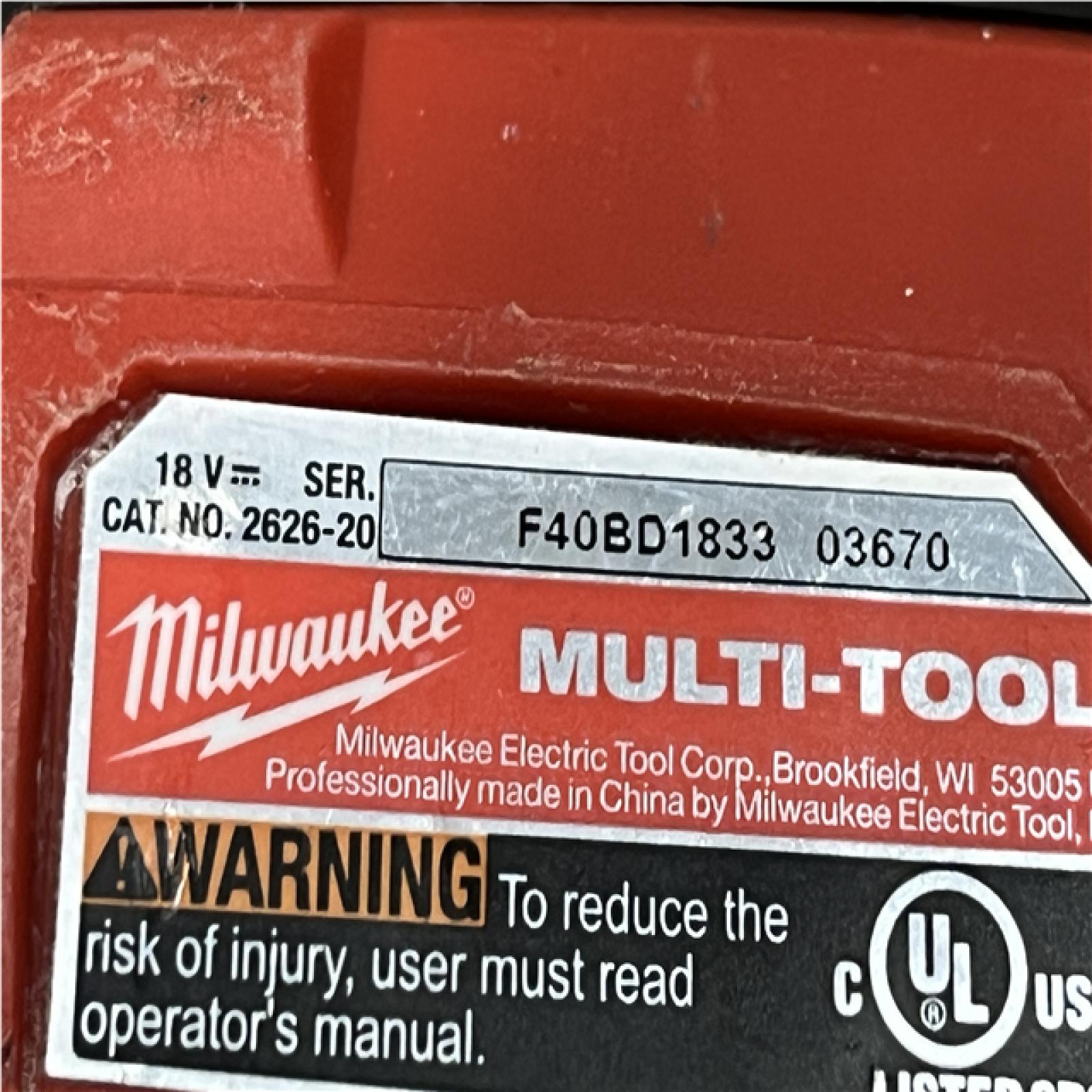 AS-IS Milwaukee 18V Lithium-Ion Cordless Oscillating Multi-Tool (Tool-Only)