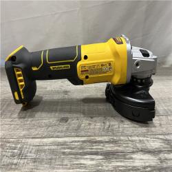 AS-IS DEWALT 20-Volt MAX Cordless Brushless 4-1/2 in. Angle Grinder with Slide Switch (Tool Only)