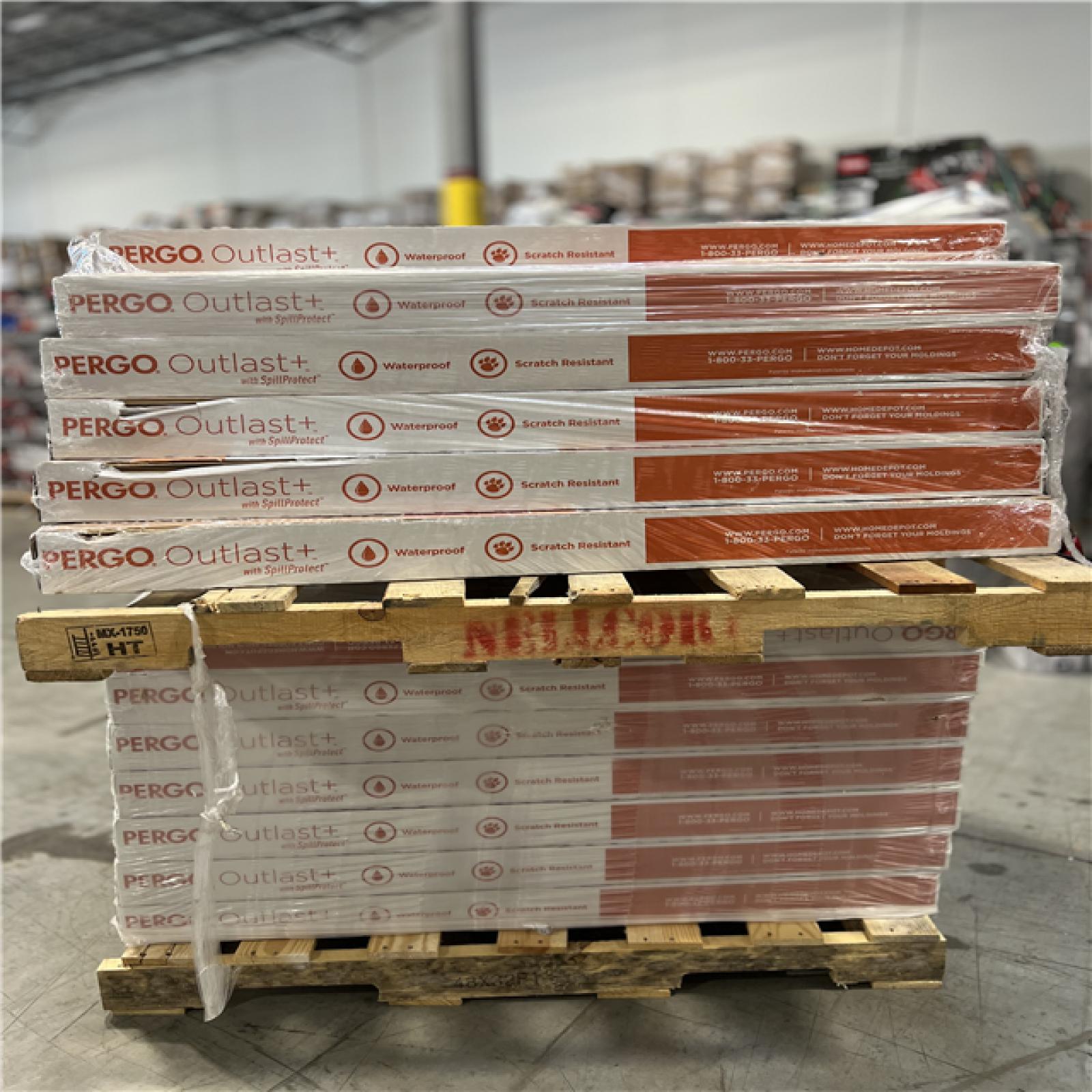 DALLAS LOCATION Pergo Outlast+ Arden Blonde Hickory 12 mm T x 6.1 in. W Waterproof Laminate