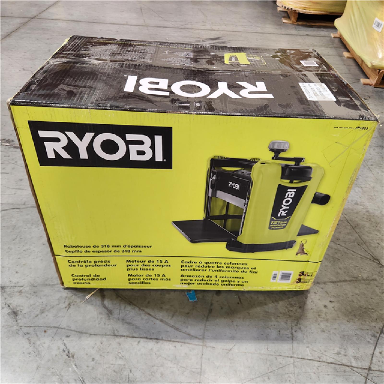 NEW! RYOBI 15 Amp 12-1/2 in. Corded Thickness Planer with Planer Knives, Knife Removal Tool, Hex Key and Dust Hood