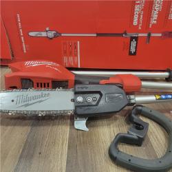 AS-IS Milwaukee M18 FUEL 18V 10 in. Brushless Cordless Battery Powered Pole Saw with QUIK-LOK Attachment Capability (Tool-Only)