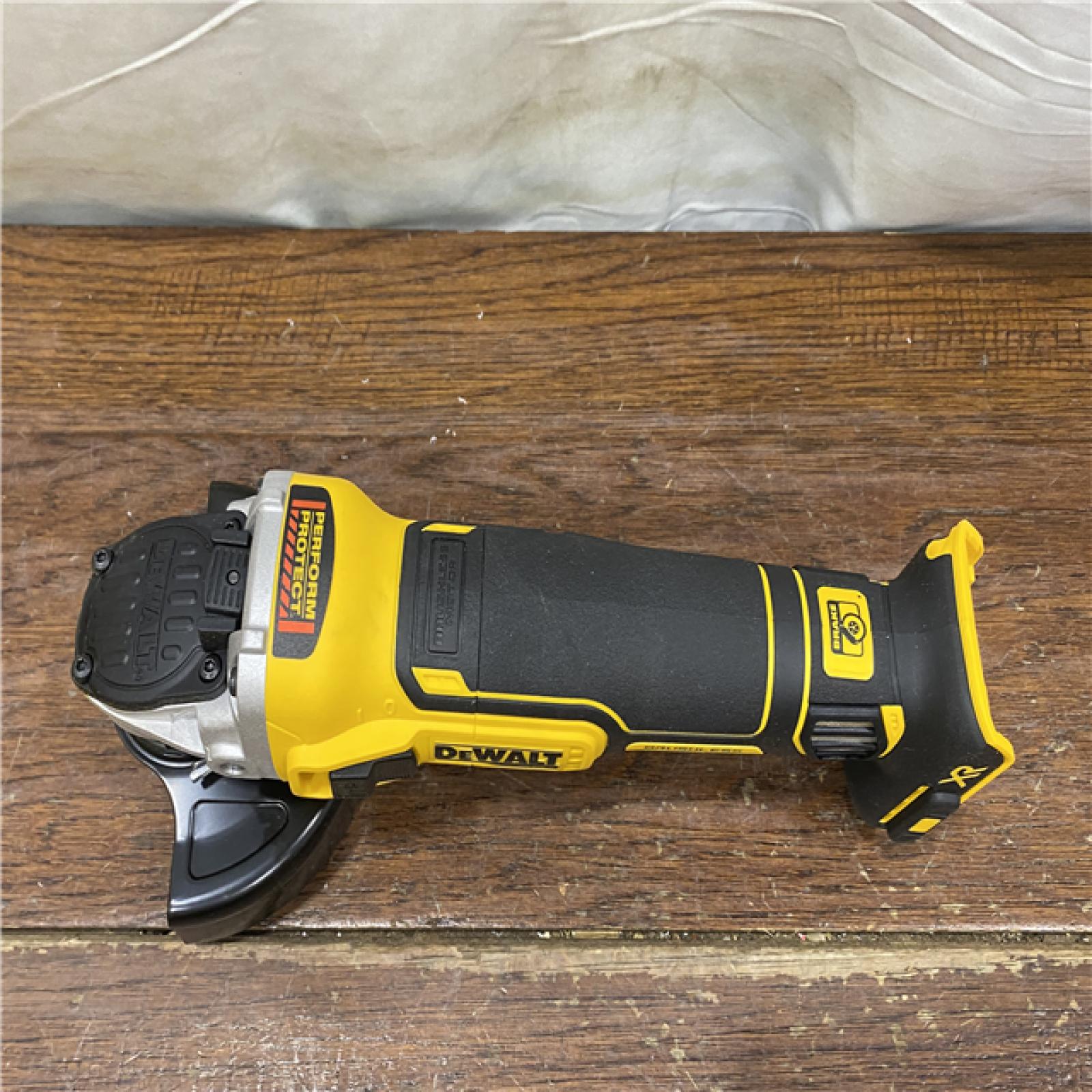 AS-IS DeWalt DCG405B 20V Max XR 4.5-Inch Slide Switch Small Angle Grinder (Tool Only)