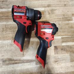 HOUSTON LOCATION - AS-IS Milwaukee FUEL 12-Volt Lithium-Ion Brushless Cordless Hammer Drill and Impact Driver Combo Kit