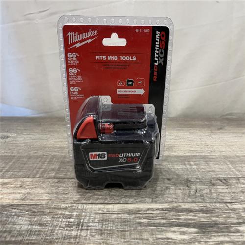 AS-IS Milwaukee 18-Volt 5.0 Ah Lithium-Ion XC Extended Capacity Battery Pack