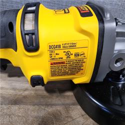 HOUSTON LOCATION - AS-IS DEWALT 60V MAX Cordless Brushless 4.5 in. to 6 in. Small Angle Grinder with Kickback Brake (Tool Only)