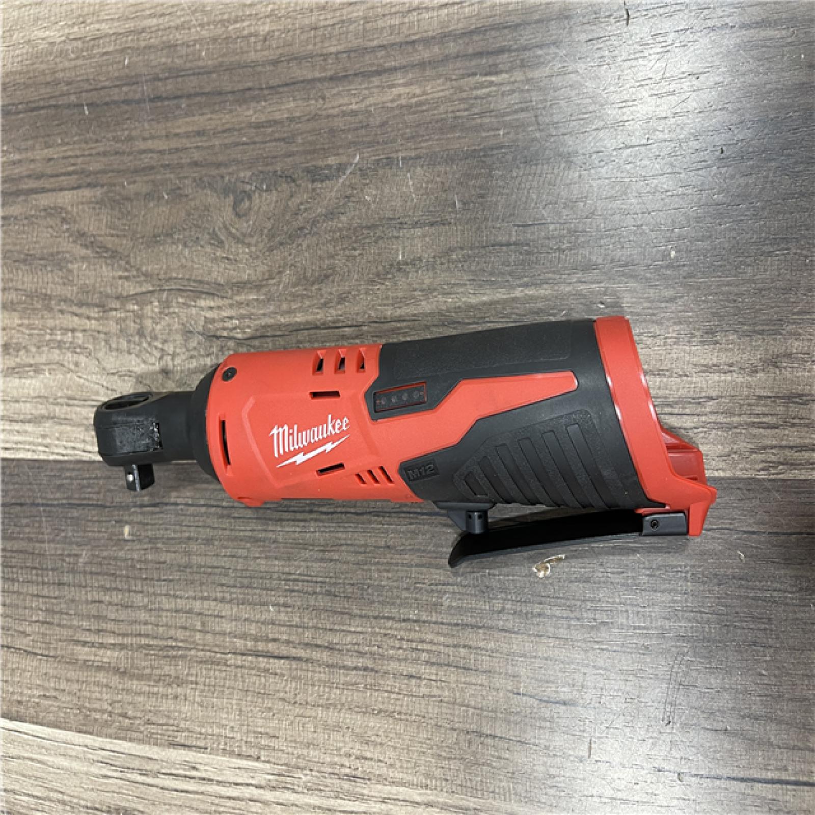AS-IS Milwaukee M12 12V Lithium-Ion Cordless 3/8 in. Ratchet (Tool-Only)