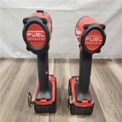 AS-IS- MILWAUKEE FUEL 18V Lithium-Ion Brushless Cordless Hammer Drill and Impact Driver Combo Kit