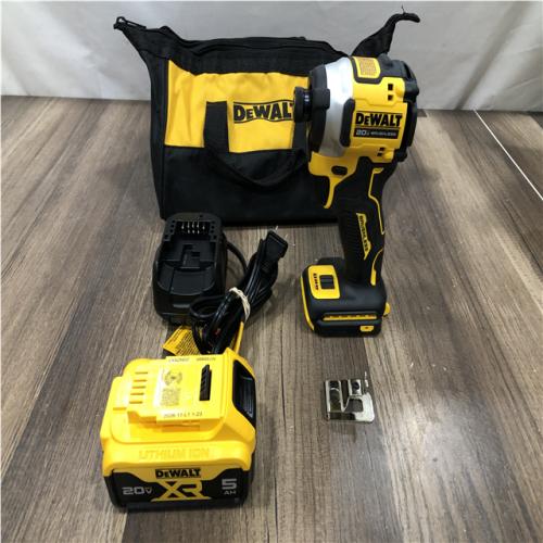 AS-IS DEWALT ATOMIC 20V MAX Lithium-Ion Cordless 1/4 in. Brushless Impact Driver Kit