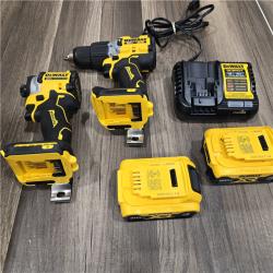 GOOD  DEWALT 20V MAX XR Hammer Drill and ATOMIC Impact Driver 2 Tool Cordless Combo Kit with (2) 4.0Ah Batteries, Charger, and Bag