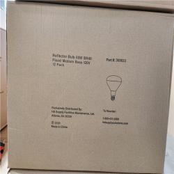 Phoenix Location NEW Reflector Bulb 65W BR40 Flood Medium Base 120V 12 Pack Pallet (16 Boxes)