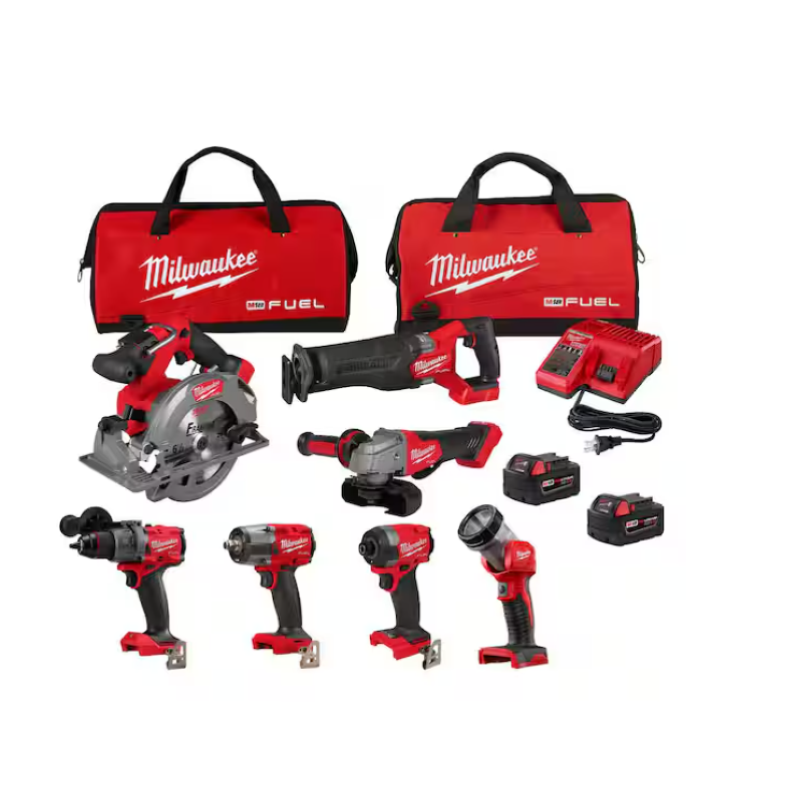 NEW! Milwaukee FUEL 18V Lithium-Ion Brushless Cordless 7-Tool Combo Kit