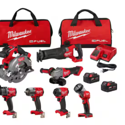NEW! Milwaukee FUEL 18V Lithium-Ion Brushless Cordless 7-Tool Combo Kit