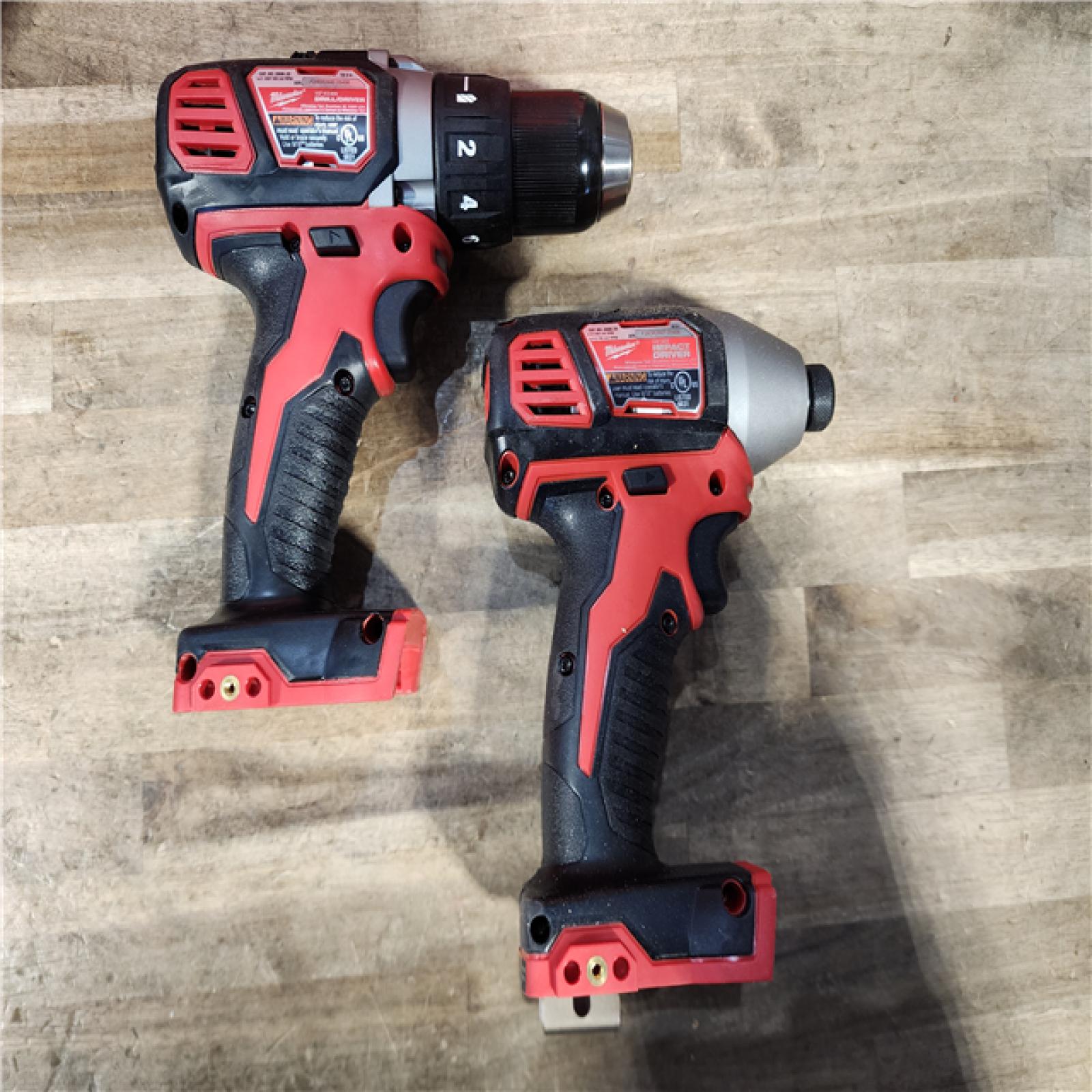 HOUSTON LOCATION - AS-IS Milwaukee M18 Brushed Cordless (2-Tool) Drill/Driver and Impact Driver Kit
