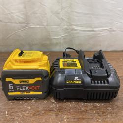 AS-IS DEWALT FLEXVOLT 20V/60V MAX Lithium-Ion 6.0Ah Battery Pack with 6 Amp Output Charger