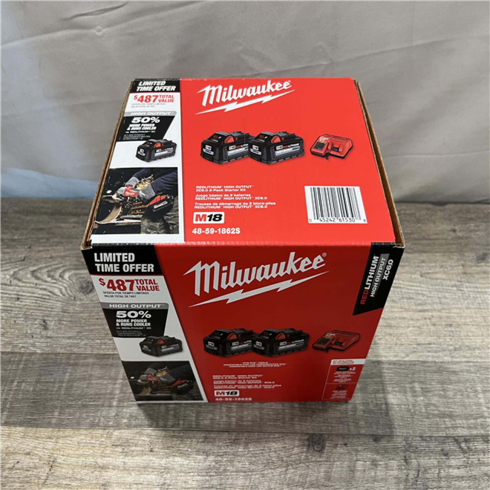 NEW - Milwaukee 18-Volt Lithium-Ion High Output Starter Kit
