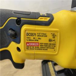 AS-IS DEWALT ATOMIC 20V MAX Cordless Brushless 4-1/2 in. Circular Saw (Tool Only)