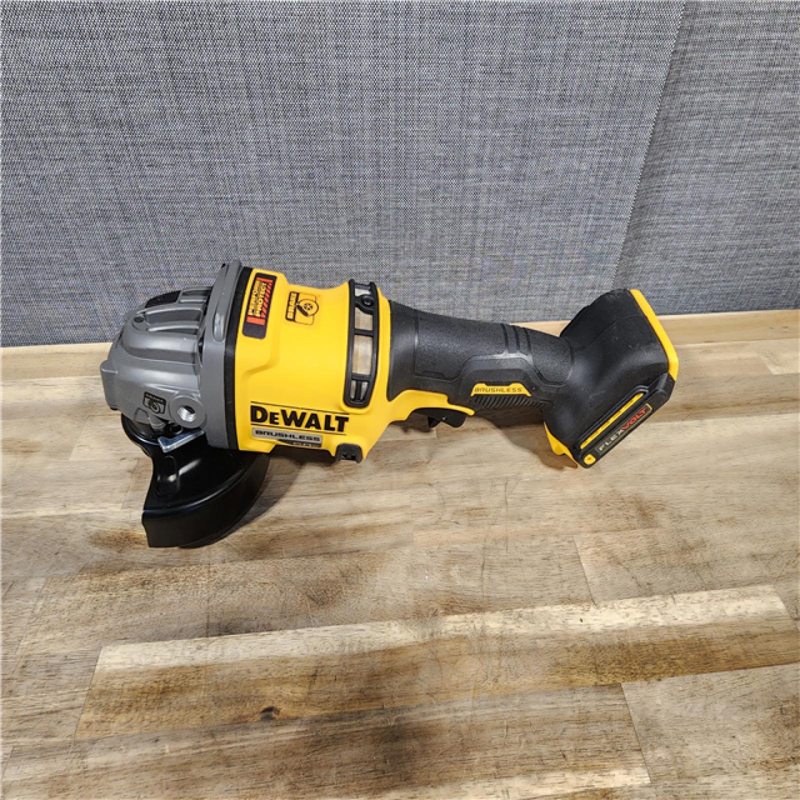HOUSTON LOCATION - AS-IS DEWALT 60V MAX Cordless Brushless 4.5 in. to 6 in. Small Angle Grinder with Kickback Brake (Tool Only)