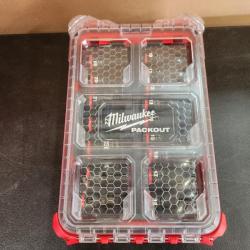 Phoenix NEW Milwaukee SHOCKWAVE Impact-Duty 1/2 in. Drive Metric and SAE Standard Impact PACKOUT Socket Set 16 pieces (SEALED)