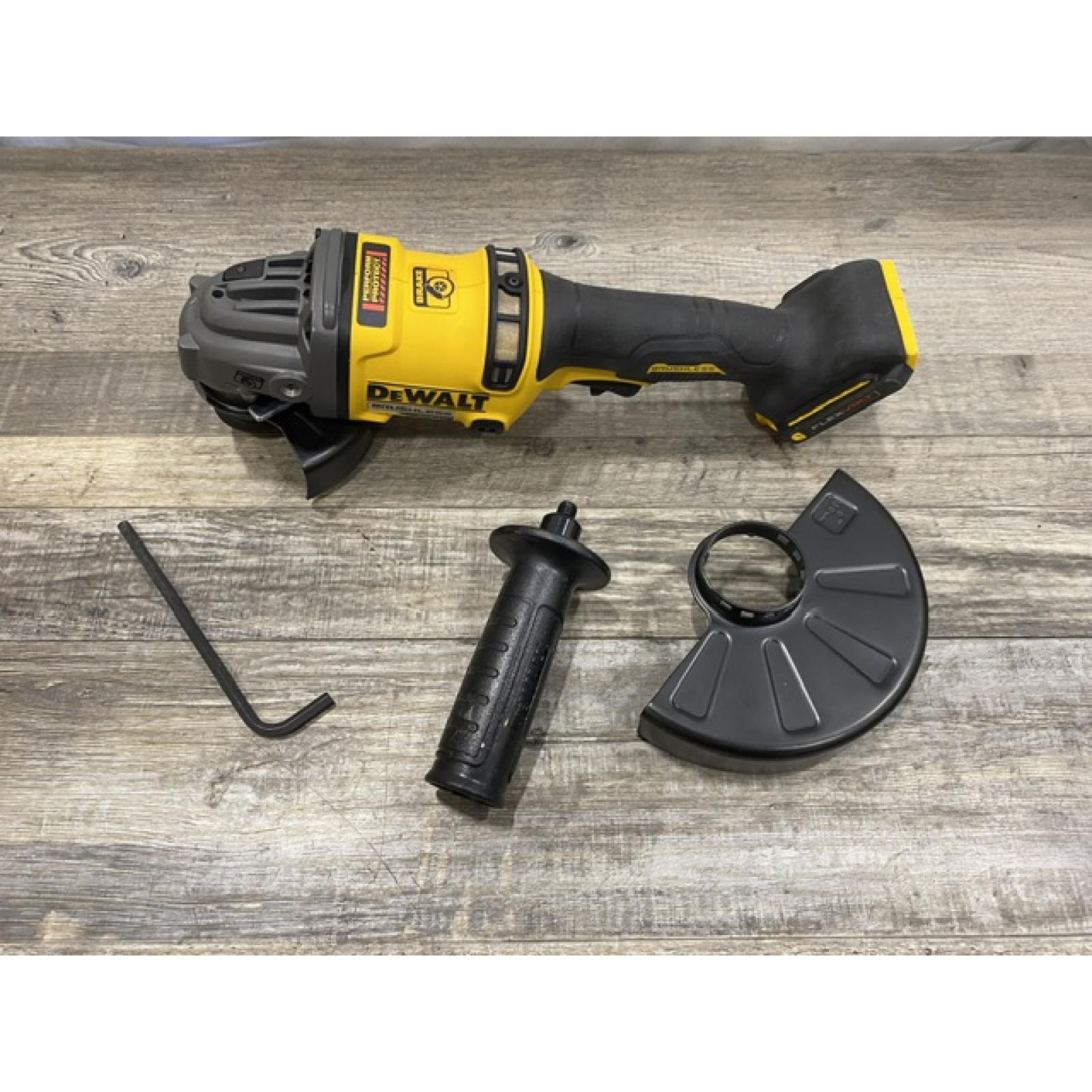 AS-IS DEWALT FLEXVOLT 60V MAX Cordless Brushless 4.5 in. to 6 in. Small Angle Grinder with Kickback Brake (Tool Only)