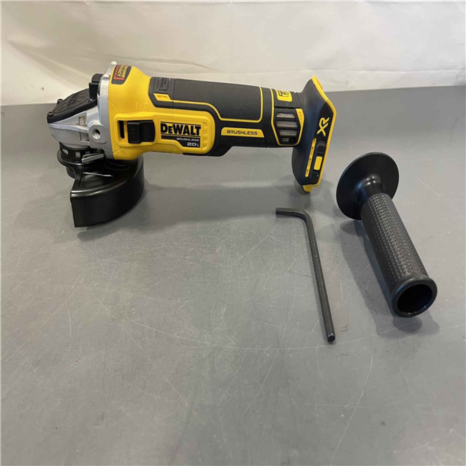 AS-IS - DeWalt 20V Max XR 4.5-Inch Slide Switch Small Angle Grinder (Tool Only)
