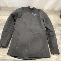 AS-IS Milwaukee Women's Large 12-Volt Lithium-Ion Cordless AXIS Black Heated Quilted Jacket Kit