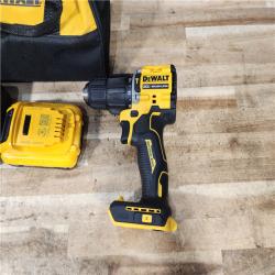 HOUSTON LOCATION - AS - IS DEWALT ATOMIC 20V Cordless 1/2 in. Compact Hammer Drill Kit